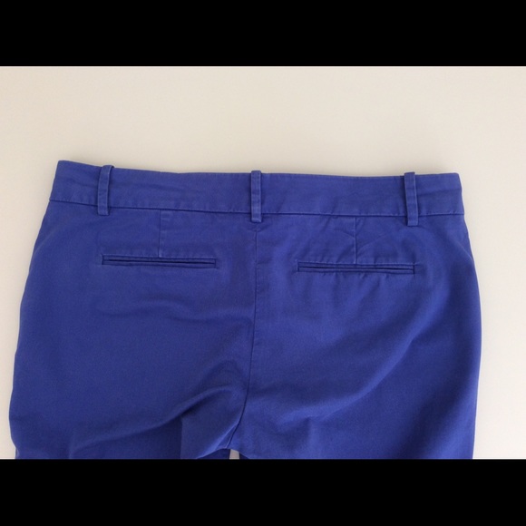 J. Crew bright blue Cafe Capri. Size 8 petite - Picture 4 of 4